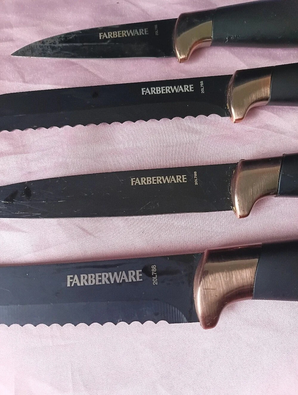 Farberware Black Kitchen Knife Set